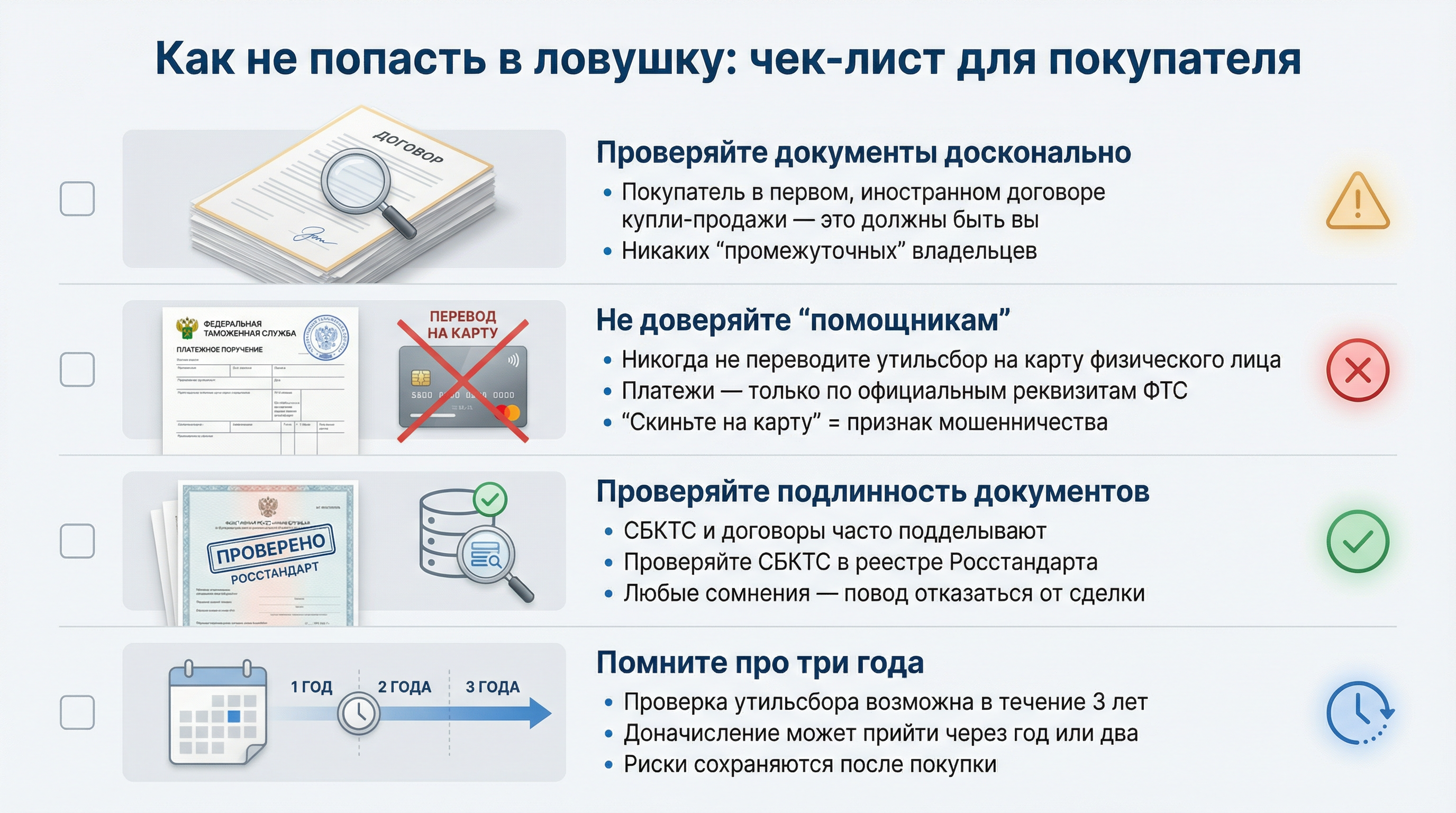 Как не попасть в ловушку: чек-лист для покупателя