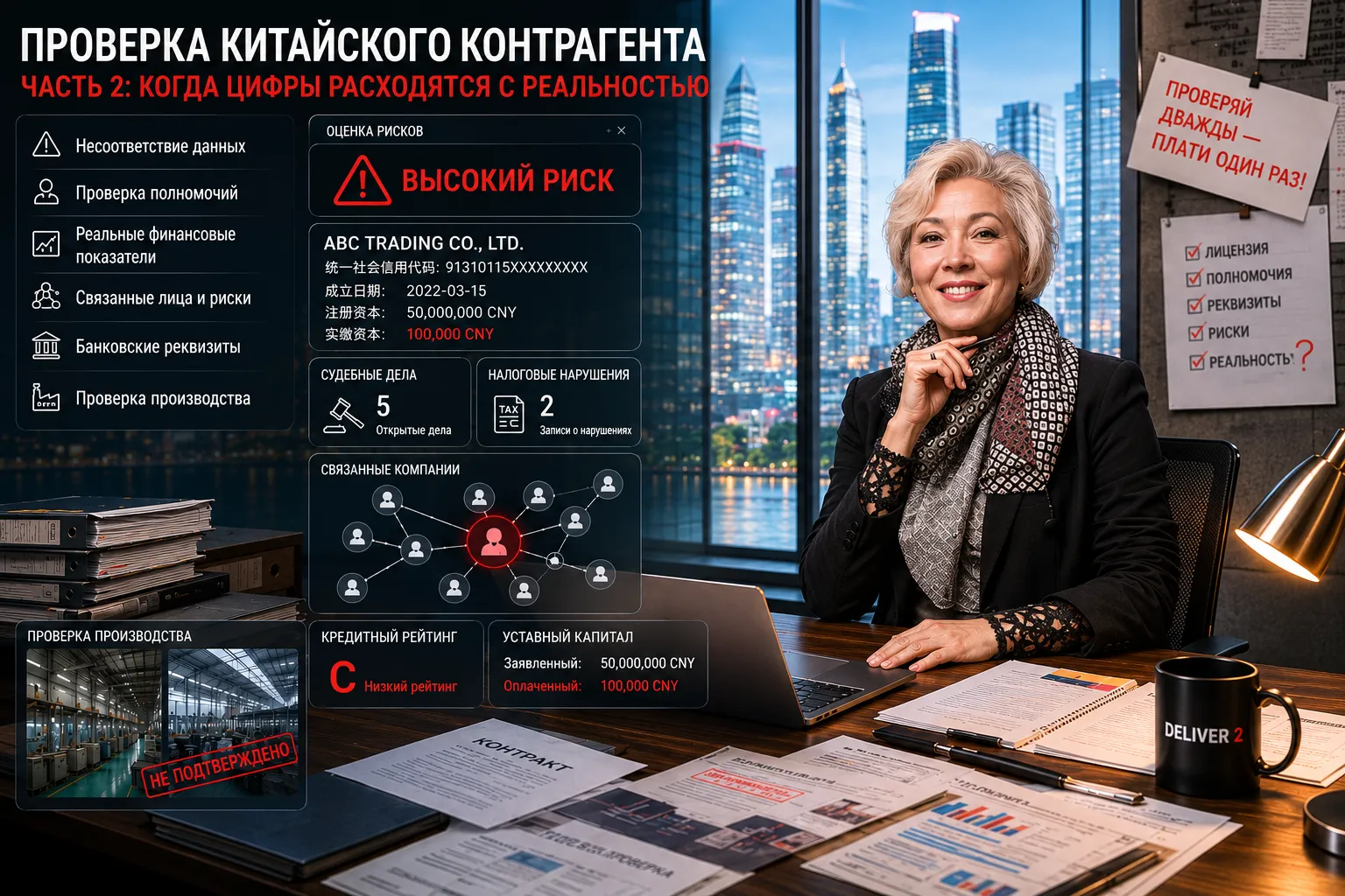 Как проверить китайского контрагента. Часть 2: когда цифры расходятся с реальностью