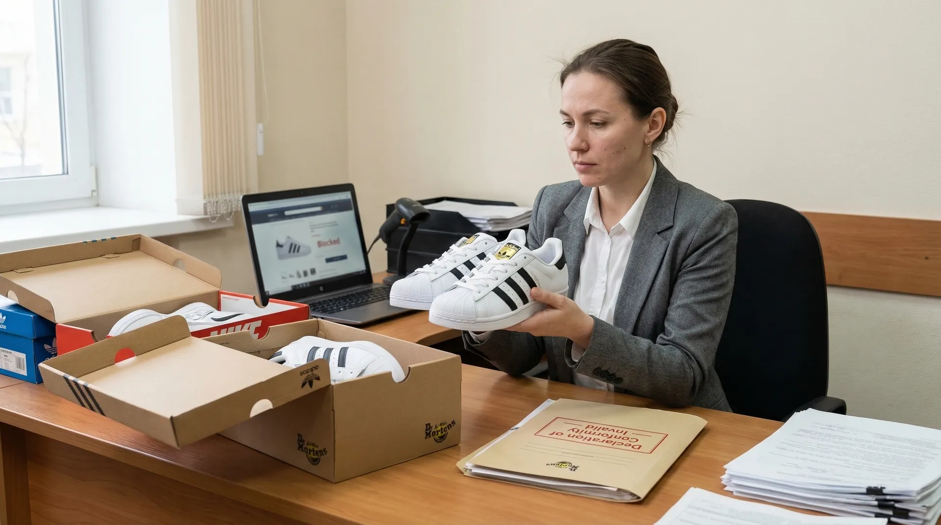 Роспотребнадзор остановил продажу контрафактной обуви на WB