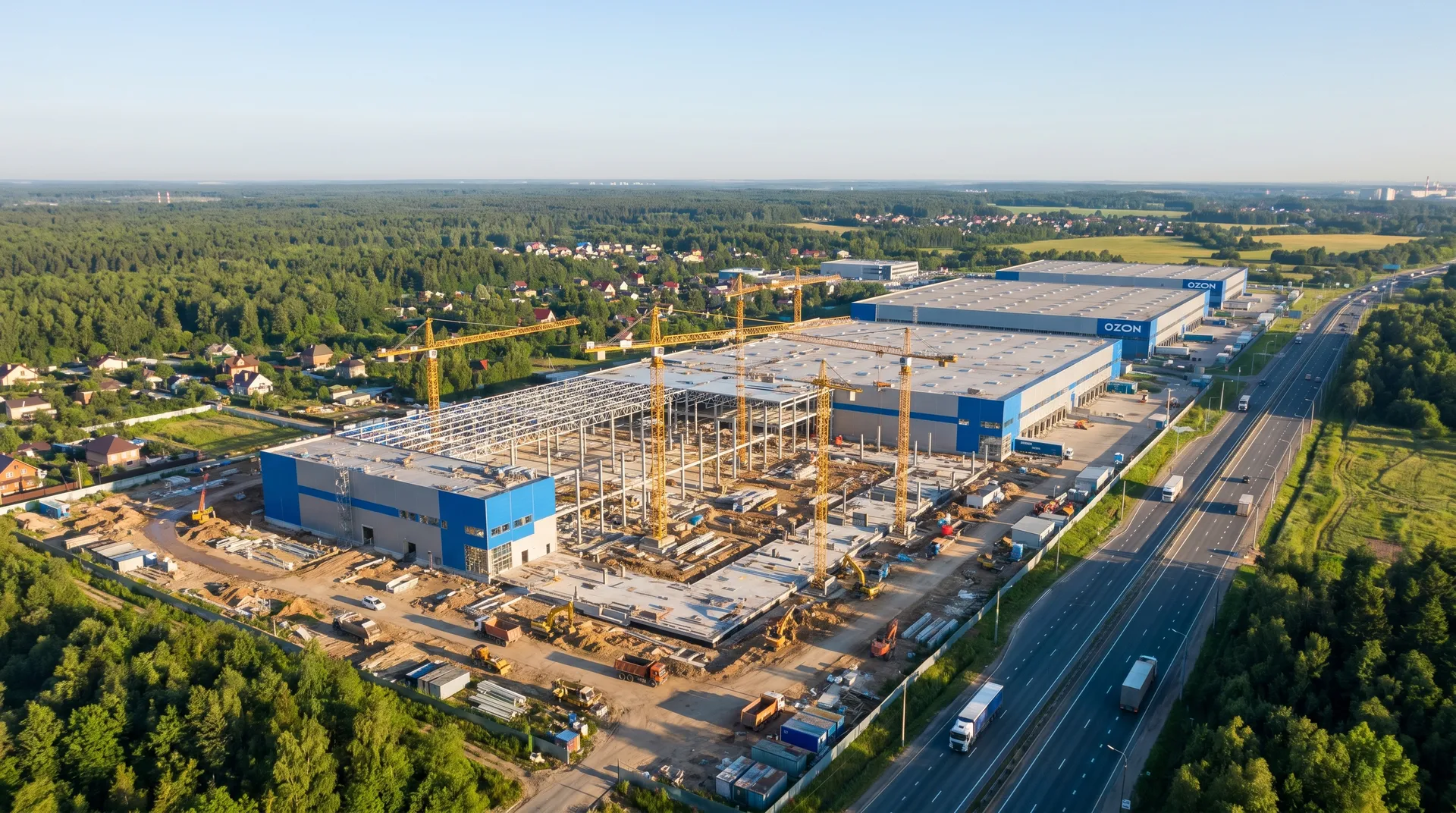Ozon строит сортировочный центр в Пушкино на 65 000 кв. м за 11 млрд рублей