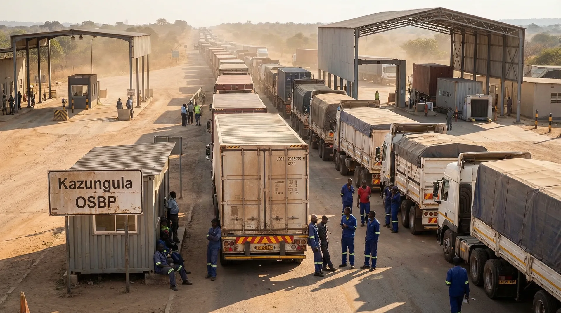 Очереди до 17 км: сбой в Asycuda парализовал транзит к Copperbelt