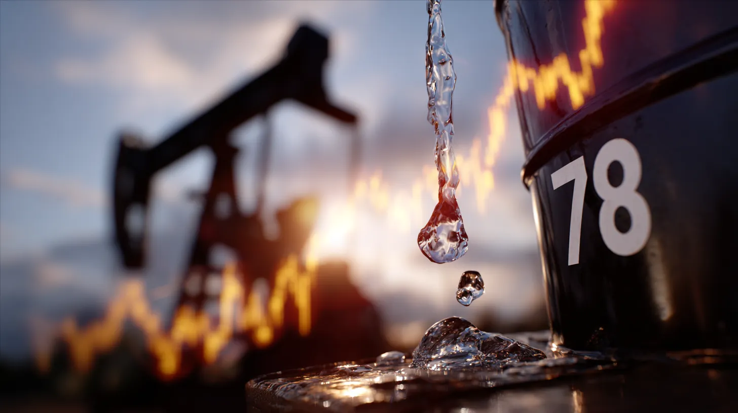 Нефтяной прорыв: Brent впервые за полгода преодолела отметку в $78