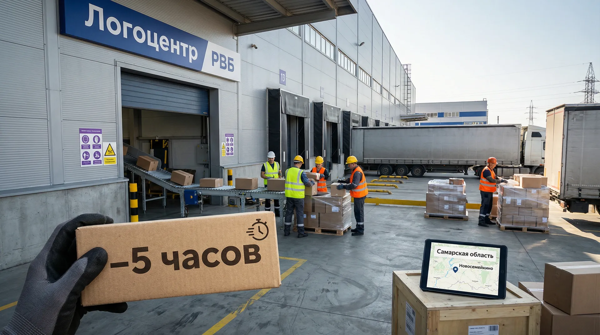 Логоцентр РВБ в Самарской области ускорил доставку на 5 часов