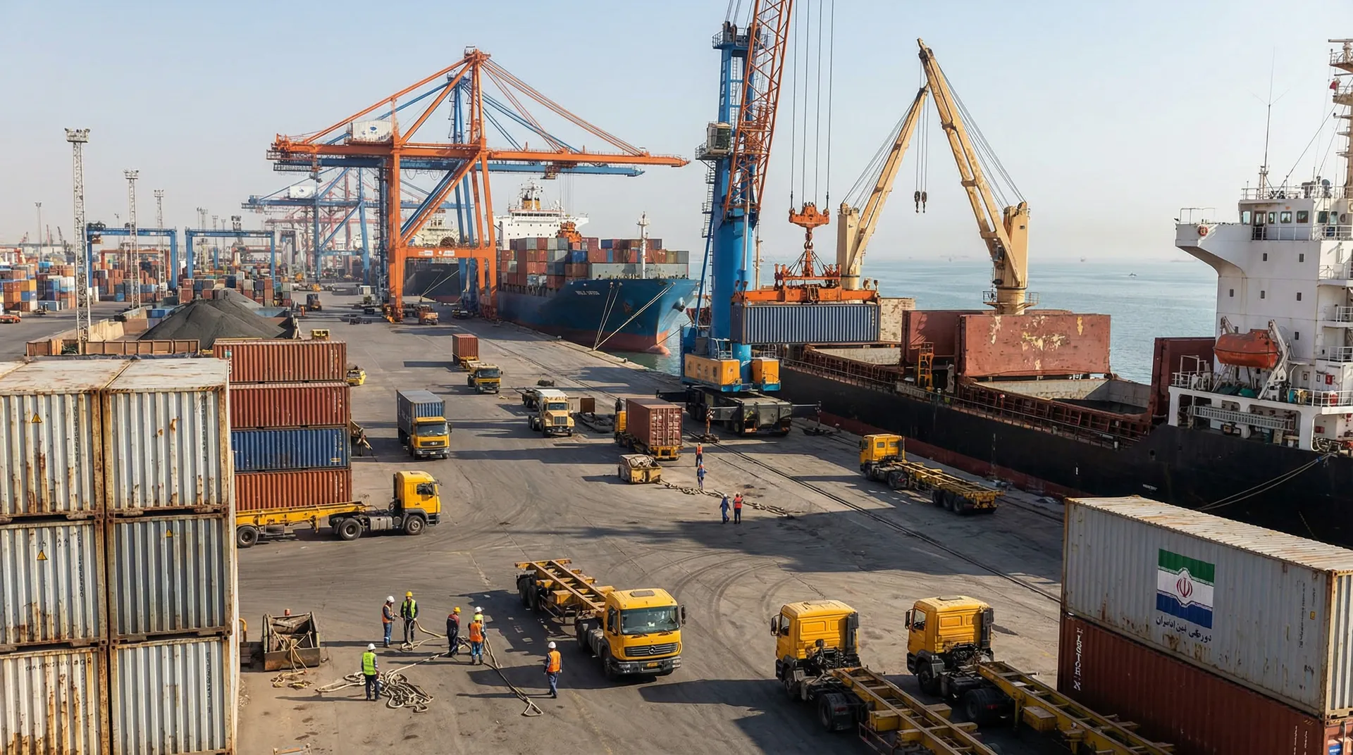 Порты Ирана держат грузовой ритм без паузы