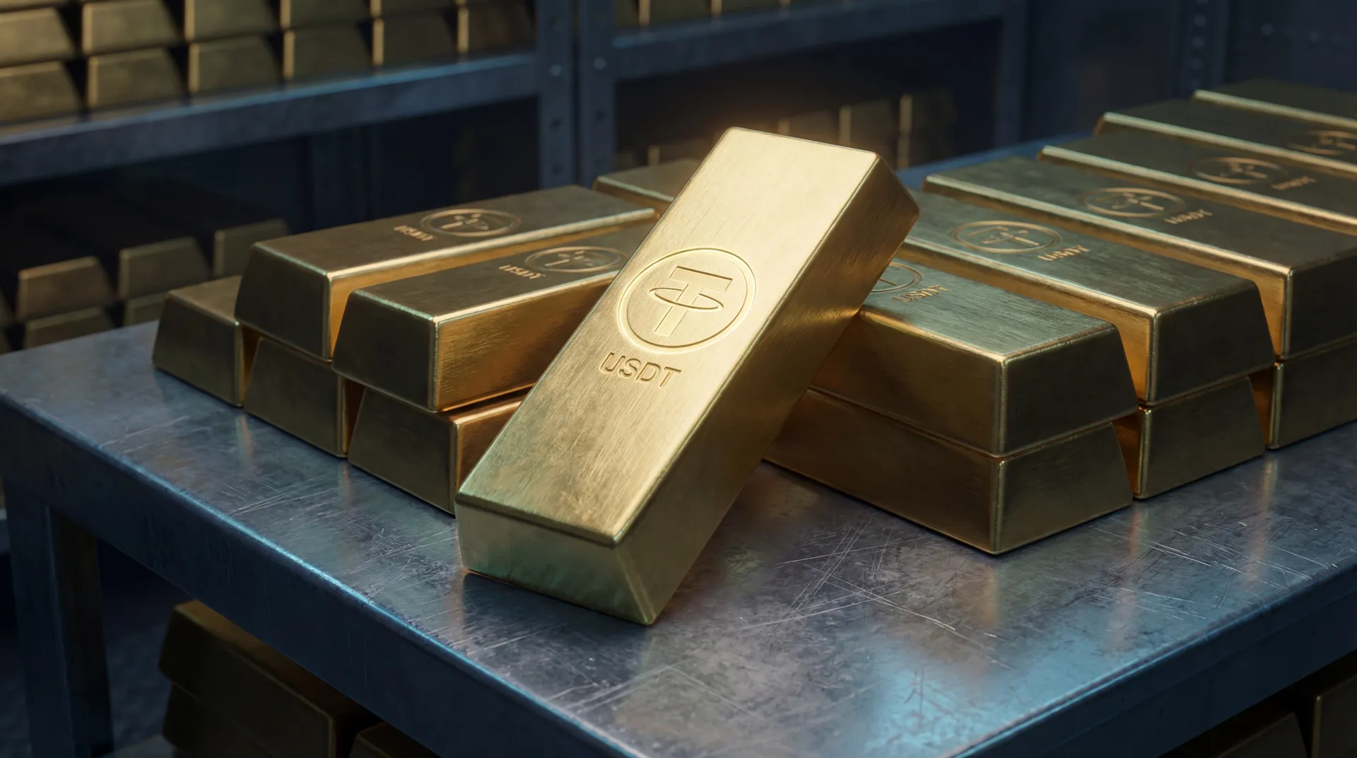 Tether стала крупнейшим частным держателем золота в мире