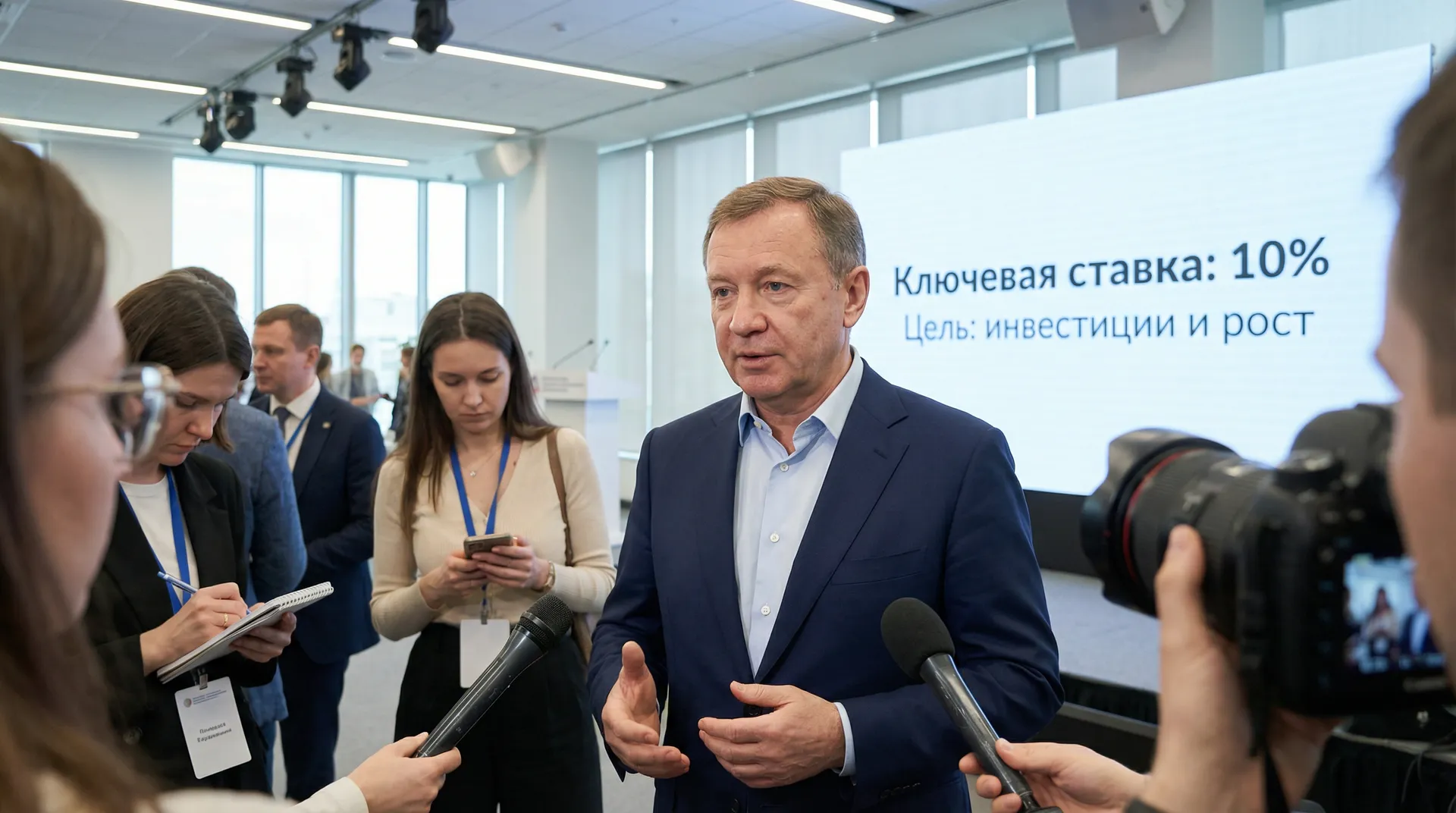 РСПП просит ставку 10%: бизнес видит риск охлаждения экономики