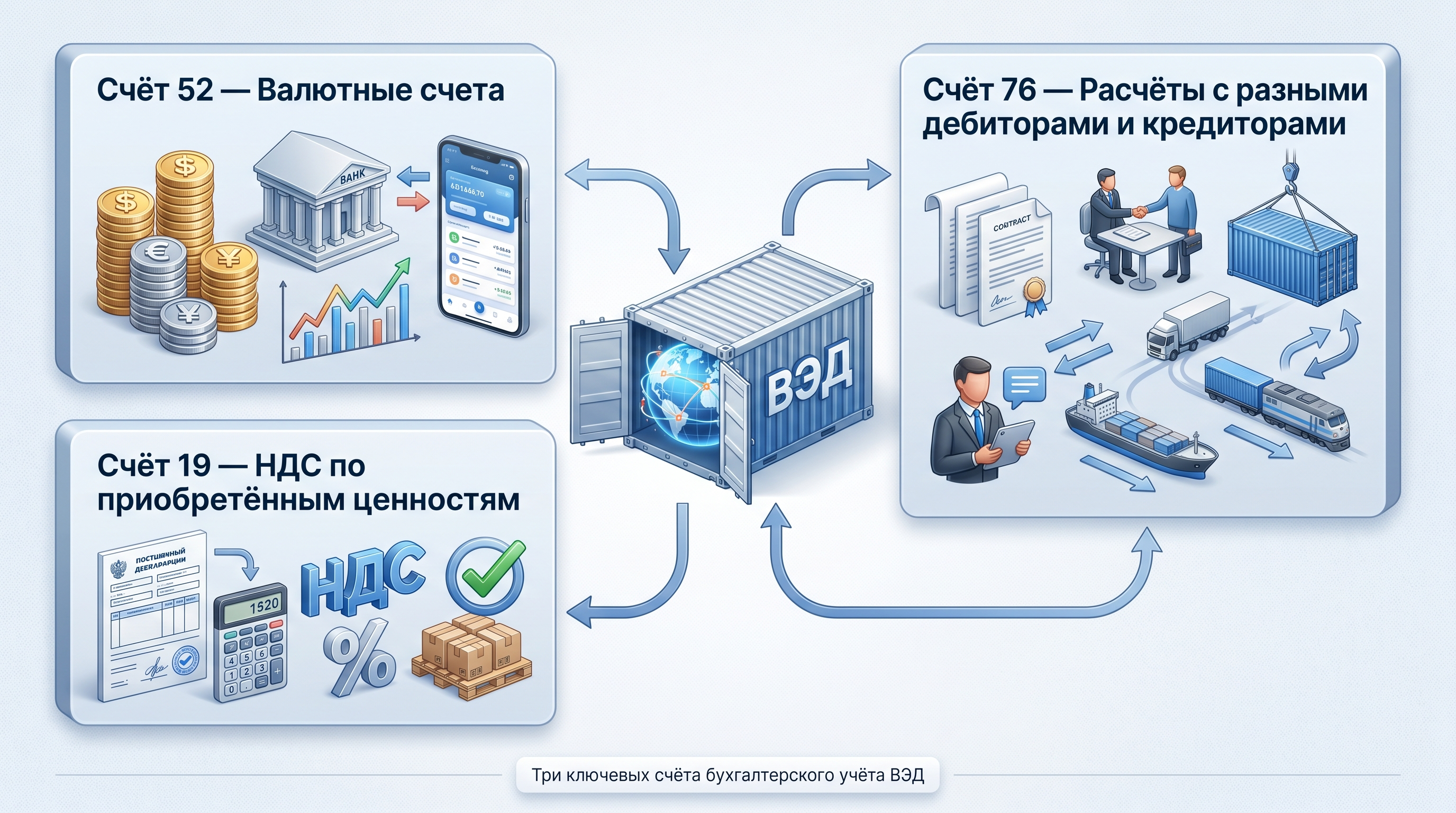 Три счёта, без которых ВЭД не ведётся