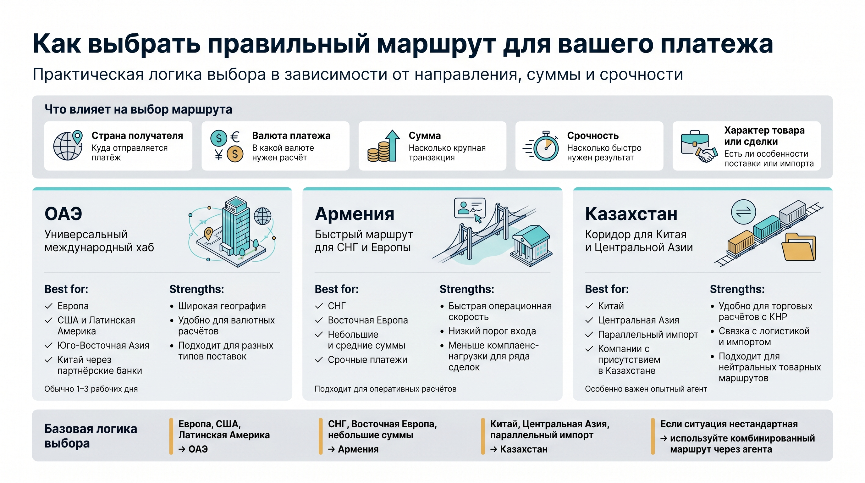 Как выбрать правильный маршрут для вашего платежа