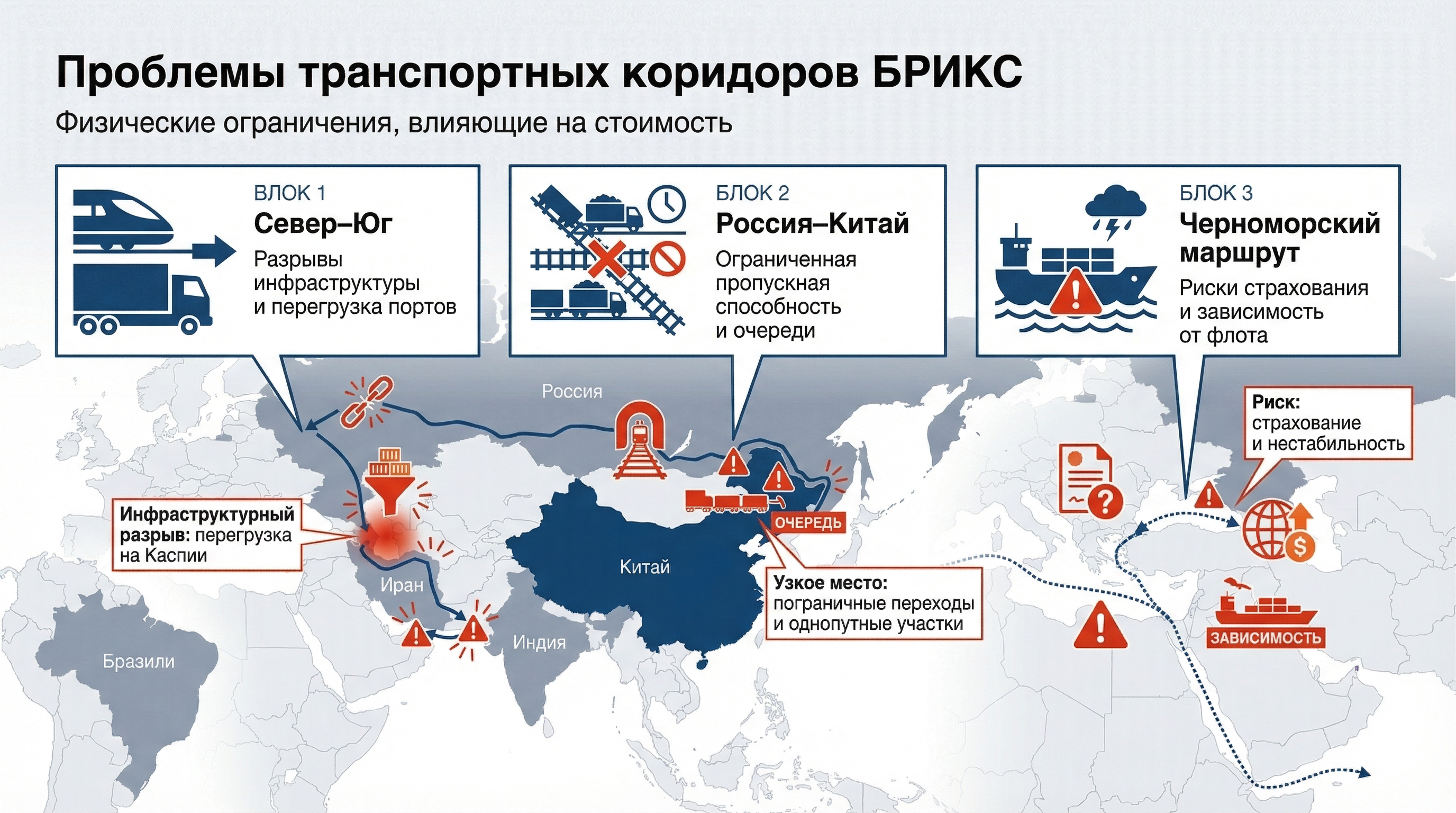 Взгляд на землю: проблемы конкретных транспортных коридоров
